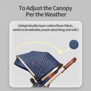 <span class=keywords><strong>Poussette</strong></span> multifonctionnelle 3 en 1 pour bébé, luxe, portable, paysage, 4 roues, pliable, chariot, <span class=keywords><strong>poussette</strong></span> pour nouveau-né - Product Image 3