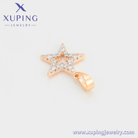 A00900688 xuping – bijoux de personnalité en gros, pendentif en forme d'étoile en diamant étincelant de Style ethnique abordable