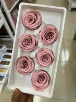 Bunga Mawar Awet Berkualitas Tinggi 5-6cm Paket 6 Warna-warni Dekorasi Pernikahan Wisuda Natal Rangkaian Bunga