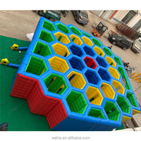Prix d'usine, labyrinthe gonflable d'extérieur, parc d'attractions intérieur à vendre, jeu de labyrinthe interactif gonflable pour enfants