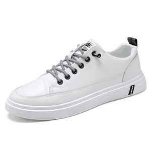 Chaussures pour hommes, tendance printemps 2022, chaussures blanches polyvalentes, version coréenne, baskets décontractées en cuir respirant, vente en gros - Product Image 3