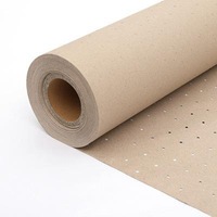 Precio de fábrica barato Kraft perforado Underlay papel círculo y triángulo agujero papel especial para ropa para fábricas de prendas de vestir