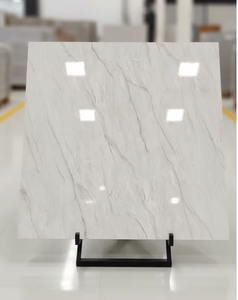 Carreaux de sol et de mur en porcelaine brillante Neora Platinum Bianco 600x600mm, design moderne, fonction brique réfractaire, antidérapants, antibactériens, villa - Product Image 1