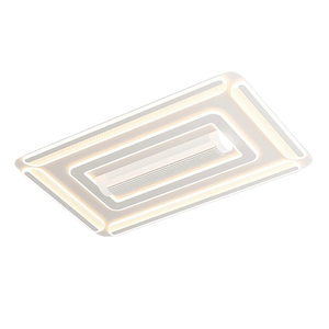 Intelligente, sprachgesteuerte, blaues Licht filternde, blattlose Ventilatorlampe mit leistungsstarker Luftzufuhr, geräuscharme Deckenleuchte für Wohnzimmer und - Product Image 5