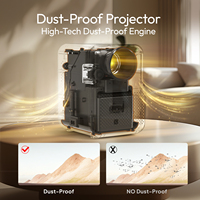 Projecteur intelligent BYINTEK LOVE 2 U6, résolution native 1080P 4K - Mise au point automatique, Android, 350 ANSI 8000:1 Contraste HiFi Stéréo Home Cinema Beamer