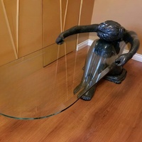 Sculpture en métal bronze 3D de style animalier pour décoration intérieure contemporaine, table basse avec couleur et taille personnalisées