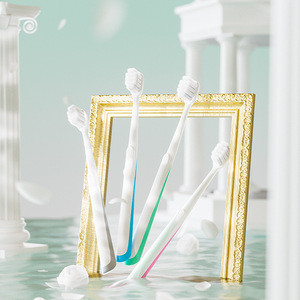 Cepillo de dientes de alta gama con orificios cuadrados, cerdas suaves, 10000 cerdas, cepillo de dientes manual para adultos, limpieza suave para uso diario - Product Image 2