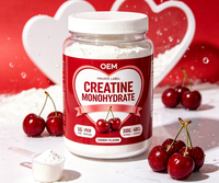 Créatine monohydrate en poudre OEM 300g Haute pureté Complément alimentaire pour adultes Croissance musculaire Énergie Soutien immunitaire Sans saveur