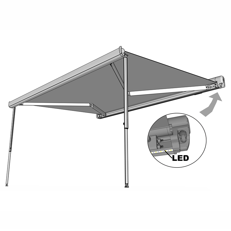 Motorhome Manual Electric RV SunShade Cassette