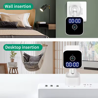 Caméra CCTV 1080P avec horloge Moniteur de caméra intelligente intérieure Audio bidirectionnel avec capteur Vision nocturne