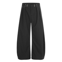 Pantalon plissé pour homme, taille haute, coupe large, à rayures fines, silhouette fuselée, drapé, décontracté, vintage, minimaliste, sur mesure