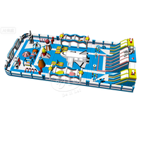 Nouveau château gonflable pour enfants, trampoline intérieur et extérieur, grand toboggan, combinaison d'obstacles, château malicieux