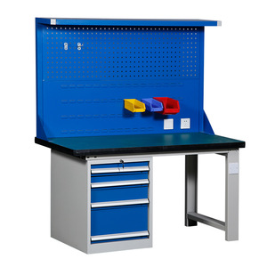 Mesa de Trabajo Antiestática de Alta Resistencia Hongming, Mesa de Reparación de Acero Inoxidable para Taller, Multifuncional con Luz - Product Image 4