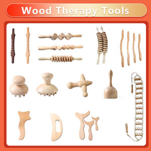 Novedad 2023 al Por Mayor Herramientas de Masaje de Maderoterapia Rodillo de Masaje de Madera Manual Set de Herramientas de Terapia con Bambú - Product Image 2