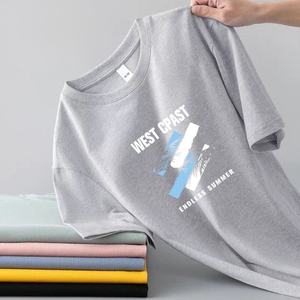 Thiết Kế Mới Mens Áo Thun Tops Thể Thao Mùa Hè T-Shirts Sang Trọng Cotton Lỏng Giản Dị Mùa Hè Ngắn Tay Áo T Áo Sơ Mi - Product Image 3