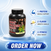 Pilules de protéines de lactosérum fitness les plus vendues pour l'exportation transfrontalière, 1 kg, saveur vanille, pour une meilleure densité osseuse, Chine continentale, TikTok