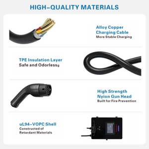 Station de charge de <span class=keywords><strong>voiture</strong></span> <span class=keywords><strong>électrique</strong></span> certifiée TUV CE CQC 7kw Ev nouvelle 32A Type 2 IP54 avec charge WIFI haute efficacité - Product Image 6