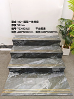 Carreaux d'escalier 47x120 150cm, tailles assorties, effet marbre, carreaux de sol en porcelaine Foshan pour escaliers, villa, salle en briques réfractaires