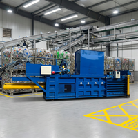 Presse à balles carrées hydraulique pour bouteilles PET pour le recyclage des déchets plastiques - Haute productivité, pressage à haute densité