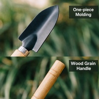 Ensemble d'outils de jardinage en 3 pièces, manche en bois, fer, pour ameublir la terre, planter, truelle, cultivateur pour fleurs d'intérieur, bonsaï