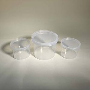 1oz 2oz 3oz 4oz 8oz Transparente Redondo Flip Top <span class=keywords><strong>PP</strong></span> Envase de embalaje de plástico Envase de soplo de polvo cosmético - Product Image 5
