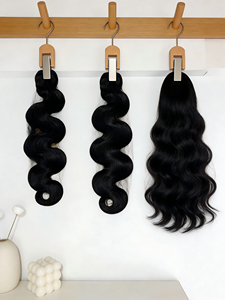 Extension per Coda di Cavallo Furina Sexy Body Wave Kinky Curly, <span class=keywords><strong>Capelli</strong></span> Vietnamiti per Donne, Colore Bianco Naturale - Product Image 2