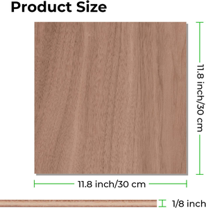 Legno non finito noce 4 pezzi 1/8 noce "12" X 12 "per taglio Laser e incisione CNC taglio pittura - Product Image 2