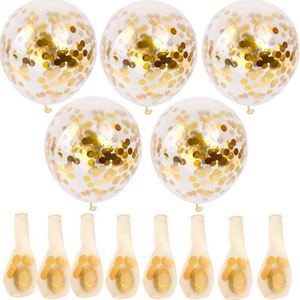 Ballons à paillettes Confettis Ballons en latex de 12 pouces Décoration de mariage Anniversaire Fête Ballon transparent - Product Image 3