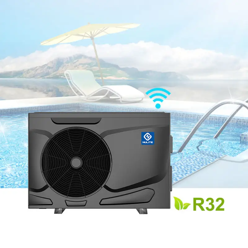 * China Nulite Europa R32 R410a Kleine Wifi Air Bron Dc Inverter Zwembad Warmtepomp Lucht Water Spa Zwembad heater Fabriek