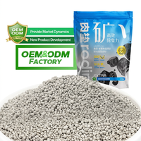 Litière pour chat en bentonite sphérique de haute qualité, absorption instantanée, 99,9 % sans poussière, grumeaux durs naturels en minerai brut