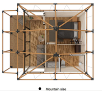 Tente de safari professionnelle à double couche Toile écologique de luxe pour l'hébergement à l'hôtel Solutions résistantes aux intempéries pour les centres de villégiature
