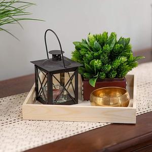 ถาดไม้สำหรับจัดเก็บของที่ยังไม่ผ่านกระบวนการถาดเก็บของทรงสี่เหลี่ยมขนาดเล็กขนาดกลาง - Product Image 2