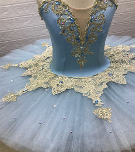 लड़कियों के लिए नई लाइट ब्लू बैले ट्यूटू वेशभूषा-आकर्षक पेशेवर प्रदर्शन स्कर्ट स्पैन्डेक्स/सख्त टुले कस्टम आकार। मॉडल - Product Image 2