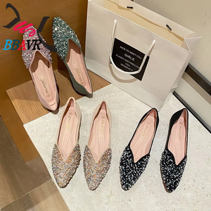 Zapatos Planos de Mujer con Perlas y Decoración de Diamantes de Imitación, Estilo de Caña Alta con Cierre de Cremallera, para Uso Diario, Fiestas y Vestidos, Parte Superior de PU, Tendencia de Moda de Verano - Product Image 2