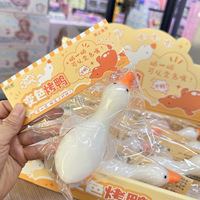 Canard rôti réaliste en plastique à couleur changeante Jouets anti-stress pour garçons filles pour étals de parc