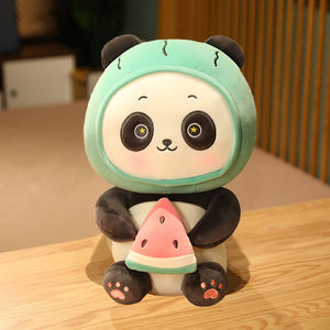 ของเล่นตุ๊กตายัดไส้รูปสัตว์สำหรับทั้งชายและหญิงหมอนผ้าคอตตอนน่ารักพร้อมไส้ PP ของเล่นตุ๊กตาหมีแพนด้า - Product Image 2