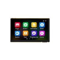 ESP32-P4 dengan Papan Pengembangan Layar Sentuh Resistif 7-inci C6 Terintegrasi, Layar Sentuh LCD IPS 7 inci, USB Type-C & Antarmuka