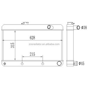 Alloy radiator For Pontiac core size 315*628*62mm Lemans GTO <strong>Tempest</strong> 1961-1963 - Product Image 1