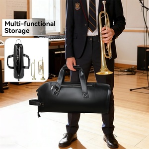 Sac de transport en cuir PU pour trompette et saxophone <span class=keywords><strong>alto</strong></span>, rembourré en mousse, étanche, pour instruments de musique, vente en gros OEM - Product Image 3