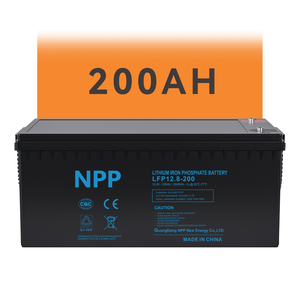 NPP 12.8V 100Ah 200Ah 300Ah 1kWh 2kWh LiFePO4充電式ソリッドステートリチウムバッテリー 10000サイクル 3年保証 ボート用 - Product Image 1