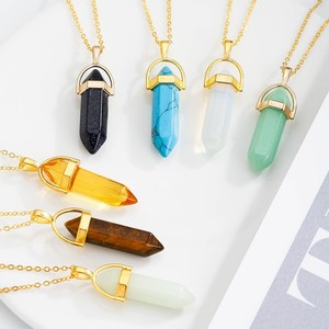 Nouveau design Collier pendentif en <span class=keywords><strong>pierre</strong></span> de cristal de balle personnalisé - Product Image 3