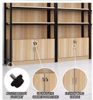 Étagères de Magasin en Bois et Acier Inoxydable pour Boutique, Comptoir Métallique, Crochet Réglable pour Perruques et Cosmétiques, Vente en Gros