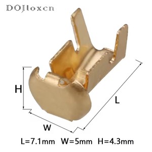 ST760059-3 Conector de latón automotriz Tyco para arnés de cables, terminal de crimpado, portafusibles, contacto de botón G45 - Product Image 3