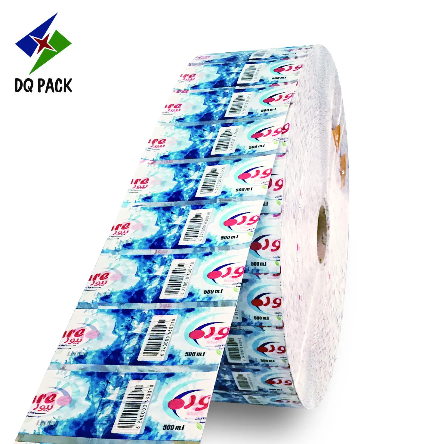 DQ Bungkus Plastik Segel PVC Dapat Menyusut, Lengan Susut Panas untuk Label Botol Air