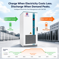 Batterie Lifepo4 125Kw 250Kw 100kwh 261kwh, armoire de stockage d'énergie industrielle et commerciale, système de batterie solaire haute tension