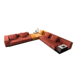 MIGLIO 5792 | italienisches modernes sofa im einfachen nordischen Stil | Villen-wohnzimmermöbel-kombi-sofa-set