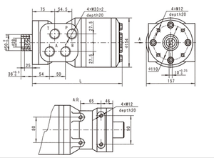ปั๊มพวงมาลัยแท้รุ่น BZZ3-125(503-3103) สำหรับรถตักล้อยาง HELI ZL50G - Product Image 4