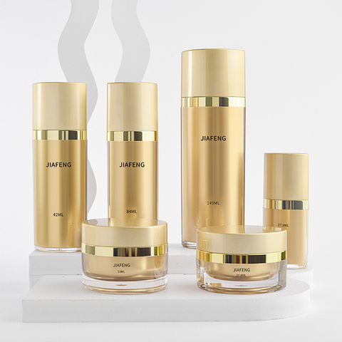 Round Packaging Empty 30g Luxury 50g Plastic Cosmetic Acrylic Cream Wall Double Jar