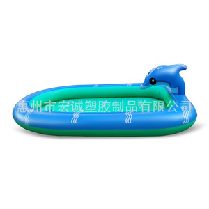 Piscine gonflable pour enfants en forme de dauphin, 110x90cm, 170x110cm, pour usage extérieur et jeux à domicile - Product Image 1