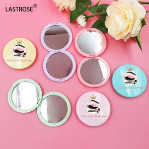 Wholesale Small Round Travel Makeup <b>Mirrors</b> Pocket Colorful Pink Blue Folding <b>Mirror</b> Double-sided Fold Compact <b>Mirror</b> - Product Image 1